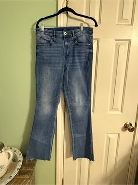 J. Jill Light Blue Cropped Flare Jeans